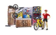Playset Bruder bworld 63120 Loja e serviço de bicicletas com bicicletas