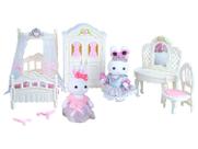 Playset Coelho Lullie Kids Quarto Miniatura