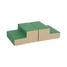 Playset ECR4Kids SoftZone Junior Mix n' Match Step Green, pacote com 2