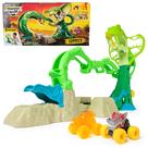 Playset Monster Jam Mini bloqueia Cobra's Crazy Escape com caminhões