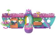Playset Polly Pocket Barco Unicórnio Mattel - 23 Peças