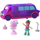 Playset Polly Pocket Pollyville Party Limo com boneca Micro Lila