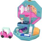 Playset Polly Pocket Travel com 2 microbonecas e carro de brinquedo