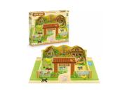 Playset Sítio Feliz Em Madeira Brinquedo Com 10 Animais