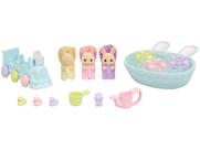 Playset Sylvanian Families Conjunto Hora do Banho - Trigêmeos Epoch