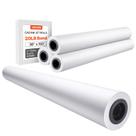 Plotter de papel de grande formato VEVOR 36x150 pés 20 libras Bond 4 rolos