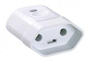 Plug 2p 20a Pad 180º Femea Branca Tramontina Plug 2p 20a Pad 180º Femea Branca Tramontina
