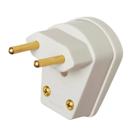 Plug 2P Saída Lateral 90º 10A/250v Cinza Ref 1453 Fame