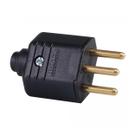 Plug 3 Pinos 10A Macho PLD1 Preto Margirius