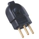 Plug 3p+t 20a Pad 180º Macho Preto Tramontina Plug 3p+t 20a Pad 180º Macho Preto Tramontina