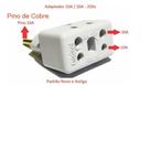 Plug Adaptador De Tomada 10a 20a Bob 3pinos 2pinos - Império