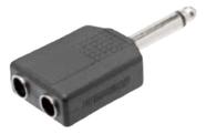 Plug Adaptador P10 Macho Para 2 P10 Femea Jack Mono
