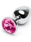 Plug anal com jóia de luxo - tamanho m - médio