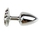 Plug Anal com Pedra Coração Cravejada em Strass