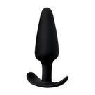 Plug Anal Cônico em Silicone 8,5 x 2,1cm - Preto