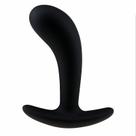 Plug Anal Curvado Grande em Silicone - 12,5 cm x 3,5 cm