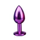 Plug Anal de Aço com Joia Sexshop Fetiche Prazer