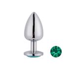 Plug Anal de Aço com Joia Sexshop Fetiche Prazer