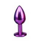 Plug Anal de Aço com Joia Sexshop Fetiche Prazer