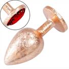 Plug Anal de Luxo Dourado com Joia Nova Tecnologia Tamanho G
