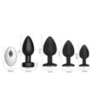 Plug Anal de Metal com Joia de Cristal Toque suave Tamanhos