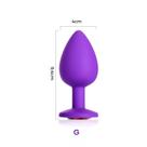Plug Anal de Silicone Roxo