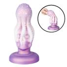 Plug Anal em Formato de Caveira com Polvo - 14,5 cm x 5,2 cm