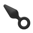 Plug Anal em Silicone Premium com Alça para o Dedo - 11,6cm