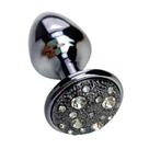 Plug Anal Hard Pequeno em Metal com Strass