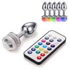 Plug Anal LED com Controle Remoto À Prova D'água e Colorido