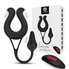 Plug anal masculino com vibrador silicone sex hande nicole