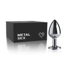 Plug Anal Metal Butt Médio - Cromado