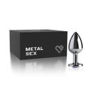 Plug Anal Metal Butt Pequeno - Cromado
