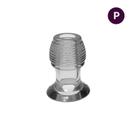 Plug Anal P Vazado e Ranhuras em Alto Relevo - 5,2 x 3,6 cm Plug Anal P Vazado e Ranhuras em Alto Relevo - 5,2 x 3,6 cm