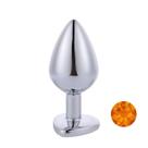 Plug Anal Prateado com Coração na Base Mpa1308-m Sex Toy Plug Anal Prateado com Coração na Base Mpa1308-m Sex Toy