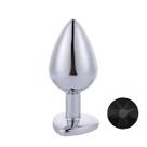 Plug Anal Prateado com Coração na Base Mpa1308-m Sex Toy