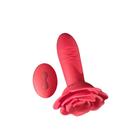 Plug Anal Recarregável com Vibração e Movimento Vai e Vem 10 Modos, Controle Remoto sem Fio, Silicone, Formato Rosa