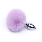 Plug Anal Tam. P com Pompom - 7 Cores Anal Plug Stainless