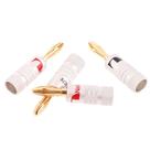 Plug Banana Nakamichi Folheado A Ouro P/ Caixas De Som - Par