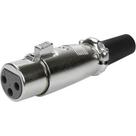 Plug Cannon Femea Cromado 5577 - Kit C/5