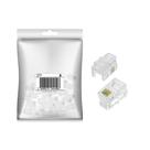 Plug Conector Alta Qualidade - Rj12 Pacote 100 Peças