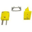 Plug conector macho/femea para termopar tipo k
