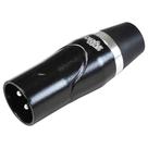 Plug Conector Santo Angelo SAS3 XLR Linha Macho Preto