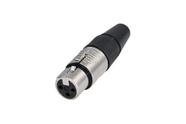 Plug Conector XLR Fêmea De Linha Rean By Neutrik RC3F
