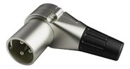 Plug Conector Xlr Macho Linha L 90 Graus Plug Conector Xlr Macho Linha L 90 Graus