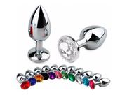 Plug de metal anal transparente p