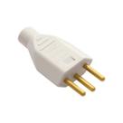 Plug de Sobrepor 2P+T 10A Macho Cinza Fame