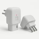 Plug DPS Qualitronix 90 Branco 10A Protetor de Surto, Raios, Curtos 3 Pinos Plug DPS Qualitronix 90 Branco 10A Protetor de Surto, Raios, Curtos 3 Pinos