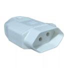 plug fêmea 180 2 polos 10a branco 13303182 - weg