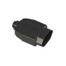 plug fêmea 180 2 polos + terra 10a preto - weg